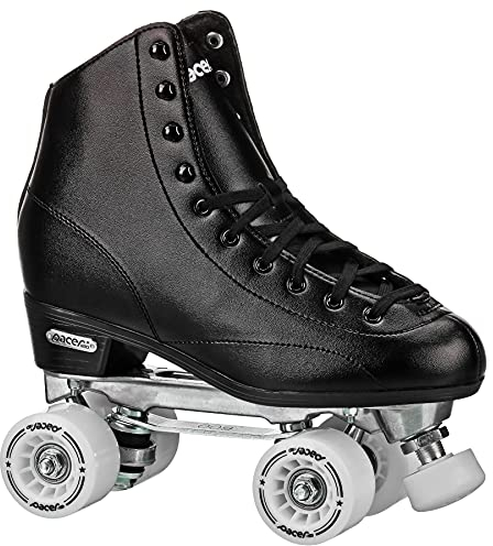 Pacer Stratos Traditional Quad Roller Skates, Black sz 10