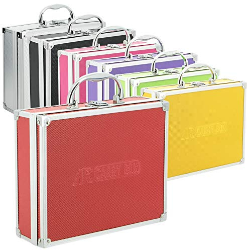 AR Carry Box® Kleiner Alukoffer Werkzeugkoffer Aluminium Koffer leer 260x210x80mm Farbe Rot