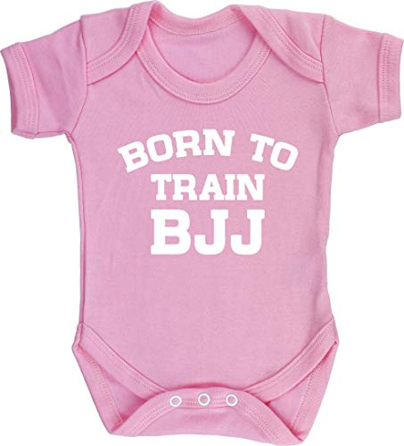 Hippowarehouse Born to train bjj baby vest bodysuit (short sleeve) boys girls