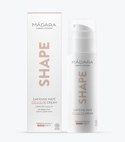 MÁDARA Shape Caffeine-Maté Cellulite Cream 150 ml – Firming & Toning Body Cream with Caffeine, Hyaluronic Acid, Maté & Horse Chestnut for Smoother, Sculpted-Looking Skin