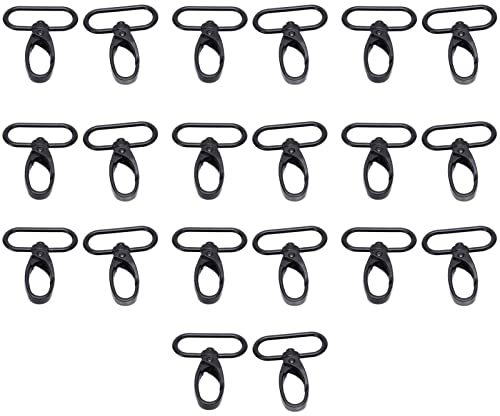 20 Cierres de Pinza de Langosta, Material de Aleación Duradera, Ganchos de Gatillo, Clip de Gatillo Giratorio, Gancho de Mosquetón, Hebillas para Llavero, Llaveros, Bolsos, Colgantes, Correa para Masc