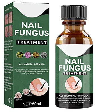 BYNYXI Líquido de reparación de uñas, Solución de Uñas Micóticas Tratamiento de Uñas de Los Hongos Apto para Dedos y Pedicura, Cuidado Profesional Pie/Mano - 50ML