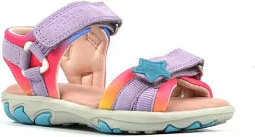 Richter Kinderschuhe Jungen Mädchen Dora Sandale, Flieder/Multic/Light, 33 EU