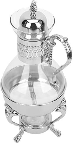 Operitacx Cafetera De Vidrio Calentado Estilo Europeo Para Cafetería Tetera Retro De Recipiente Para Hervidor De Café