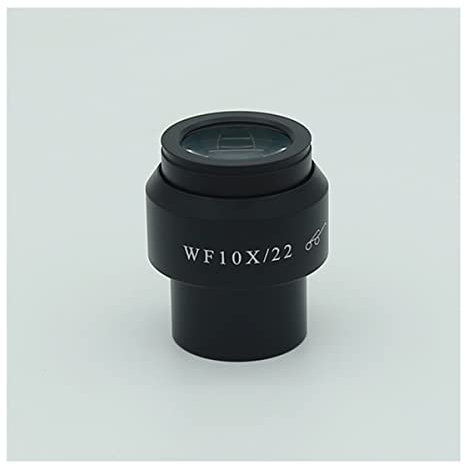 Mikroskop tillbehör 1 st stereomikroskop WF10X 22 mm 23 mm 24 mm vidvinkelokular med ögonskydd 30 mm diameter hållbarhet och pålitlig prestanda (WF10X-22)