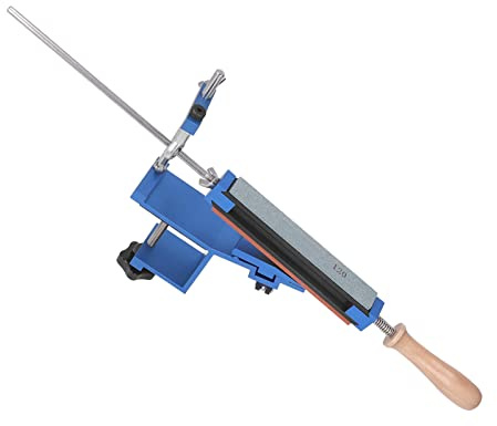 Kit de Pierre à Aiguiser pour Aiguiseur de Couteaux, Rotation à 360°, Conception à Clip Rapide, Angle Fixe de 15°, 6 Pierres à Aiguiser, Matériau de qualité Supérieure,