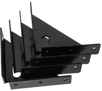 OSALADI 4 Piezas Fijador De Esquinas Engrosado Soporte Confiable Para Gabinetes Soportes De Ángulo De Estante Grados