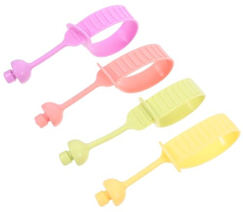 Generisch 4 Stück Toilettengriff Badezimmersitzheber Toilettenpedale Süßer Toilettensitz Toilettensitzerhöhung Mit Griffen Toilettensitzgriff Zum Anheben Toilettendeckelhebergriff Kieselgel