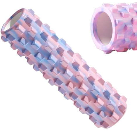zjhukfmc Rodillo de fascia para masaje muscular y relajación, masaje muscular intenso y profundo para el cuerpo y el centro del cuerpo, rodillo compacto para entrenamiento de calentamiento profundo