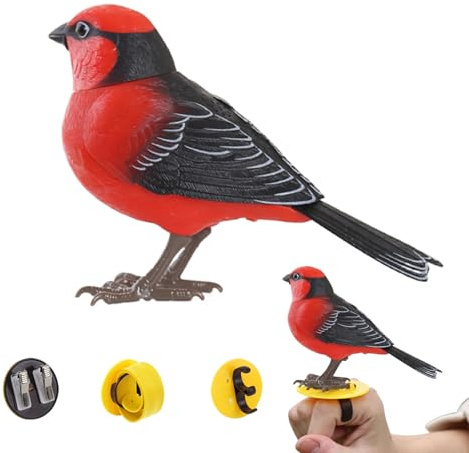 Générique Jouet Oiseau Électronique | Oiseau Imitation Interactif Gazouillant avec Musique | Animal de Compagnie Électronique pour et Adultes