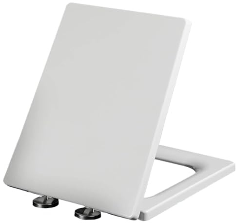 OIFAODAO, Quick-Release Standard Hållbar Toalettlock, Passar Square Toalett,-~ ，Toalettsits(40~45cm*34.5cm)