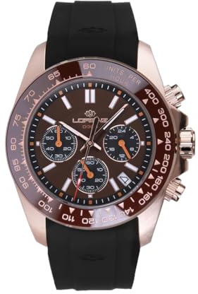 Lorenz DI300 Chronograph 030274DD - Orologio da Uomo Sportivo - Cronografo Subaqueo Professionale fino a 300 metri con Cinturino in Resina