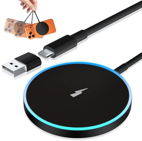 15W Wireless Charger for iPhone 17 Fast Charging Magnetic Pad Compatible with iPhone 17 Air/Pro Max/16 Pro/16ProMax/15/14/13/12 Series, Airpods Pro 3/2