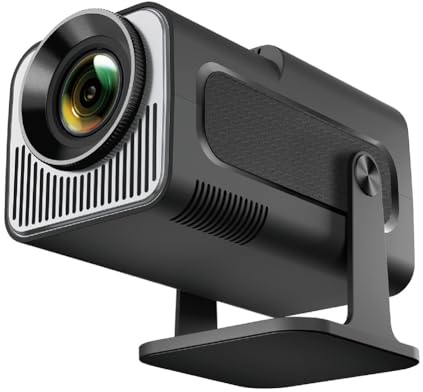 HY320 Mini infödd 720P Android 11 4K 300ANSI Wifi6 BT5.0 bärbar utomhusfilmprojektor 180° EU-