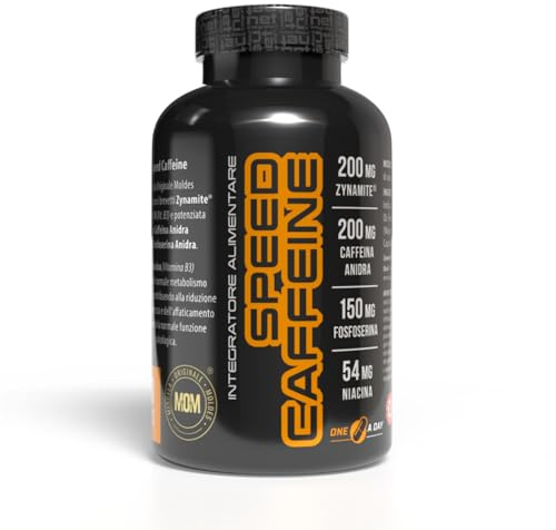 Net Integratori SPEED CAFFEINE – 30 capsule – Integratore Pre-Workout con Caffeina Anidra e Estratto di Mango Zynamite® per Energia Focus Mentale e Attivazione Fisica contro lo Stress Psico-Fisico