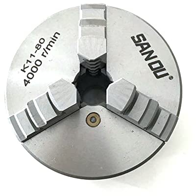 Kaichenyt 3 Backenfutter, Präzisions Dreibackenfutter Ø 80-125mm 3 Drehmaschinenfutter DrehmaschiNe (80cm)