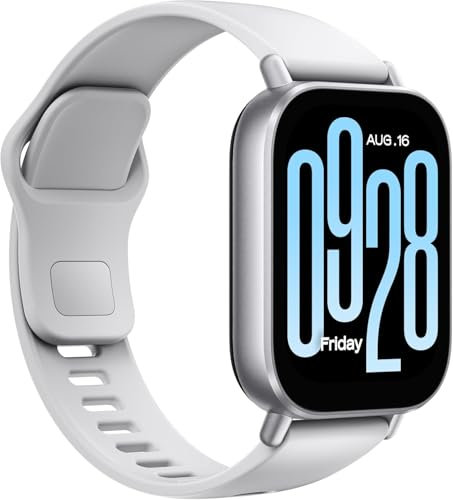 Xiaomi Redmi Watch 5 Active | Reloj Inteligente Cuadrado con Llamadas Bluetooth | Smartwatch Plata con Pantalla LCD de 2 | Monitor de Frecuencia Cardíaca |18 días de Autonomía |100 Modos Deportivos
