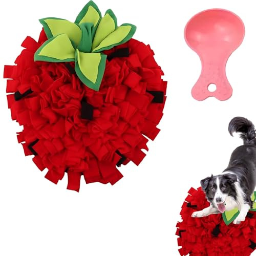 TUBAWD Snuffle Mat for Puppies, Dog Snuffle Mat, Snuffles Mat Dog Sniff Mat for Boredom, Natural Foraging Skills, Interactive Mat, Slow Feeding Puppy Training Mat for Rabbits, Cats, Puppies