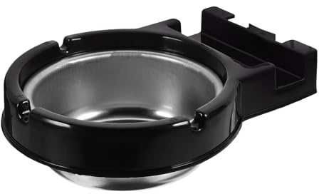 Homoyoyo Wall Mounted Ashtray Stainless Steel Smoke Accessory Black Commercial Cigarette Tray for Bathroom Shopping Mall and Home Use