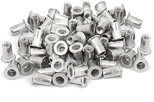 Veda 50 pectoraux de M6 fileté en aluminium Rivet Nut Insert Nutsert 6 mm