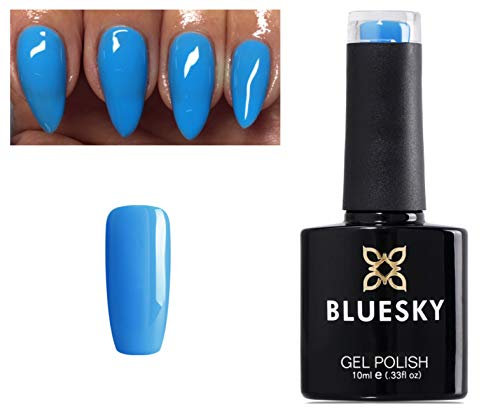 Bluesky GEL NAIL POLISH BLUE AQUA LIGHT BLUE SEASIDE BLUE Spring Summer Color CS24 UV LED Soak Off 10ml