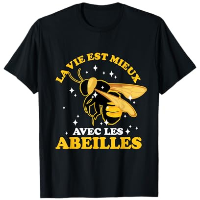 Apiculteur Tshirt Homme Humour Abeille Cadeau Apiculture T-Shirt