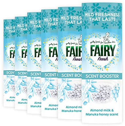 Fairy In-Wash Scent Booster 6x245 g, Fresh, Mild Freshness That Lasts