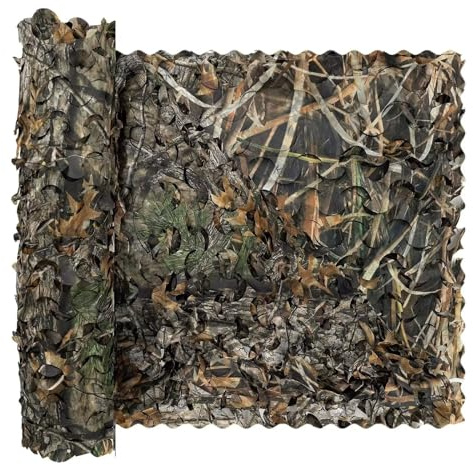 LOOGU Camo Netting, Camouflage Net Blinds Great for Sunshade Camping Shooting Hunting