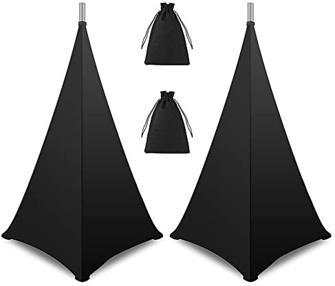 Vocdikficy Soporte de Altavoz DJ Con Cubierta, Compatible Con la Mayoría de Soportes de Trípode Ajustable, Tapa de Scrim