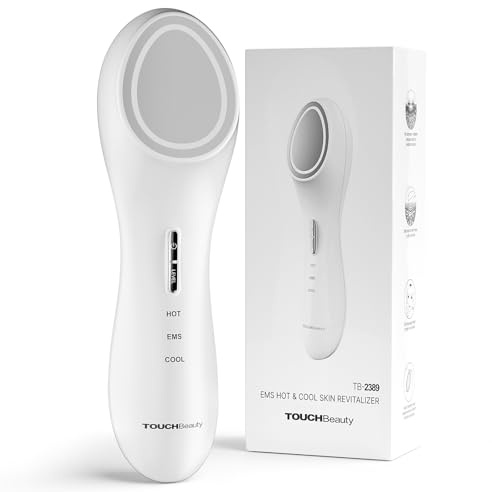 Masajeador Facial Eléctrico de 3 Modos con EMS, Compresión Fría/Caliente y Vibración para Reafirmar Piel, Reducir Arrugas, Incluye Cabezal Zinc y Carga Tipo-C