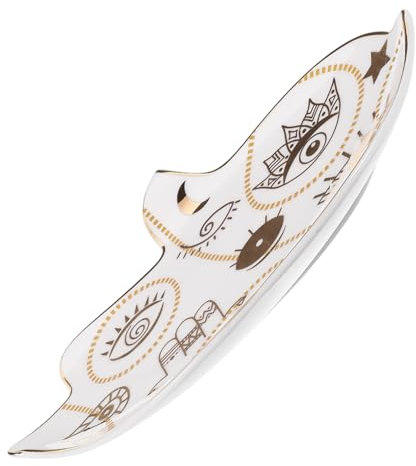 Assiette à gâteau, récipient à bijoux, assiette à boucles d'oreilles en forme d'oiseau avec couvercle, décoration d'assiette en céramique, plat à bibelots, plats de service de bonbons, plateau à bijou