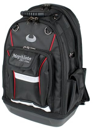 Mephisto Werkzeugtasche, Rucksack, Tool Bag, Back Pack Dragon, (34x54x23 cm, 36 L), strapazierfähiger Outdoor-Stoff 1680 Denier Gewebe, wasserdichte Beschichtung, Stabile Bodenschale, Traglast 40 KG