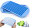 Juego de 2-160 mini bandejas de cubitos de hielo pequeños de silicona para whisky, cócteles, botellas de agua, sin BPA, flexible y apilable (azul)