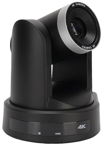 Jectse Caméra de Conférence PTZ Zoom Optique 12X Suivi Automatique AI Système de Caméra de Salle de Vidéoconférence 4K HD pour Conférence de Réunion d'affaires (Prise UE)
