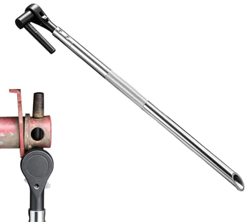 Generisch Cricchetto con funzione cricchetto, realizzato ergonomicamente in acciaio legato, chiave a cricchetto per auto, adatta per veicoli, rimorchi, camper e camion