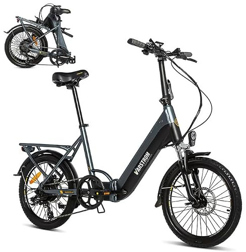 Varstrom Kangaroo Vélo Électrique Pliant 43,2V 250W avec Batterie 16Ah