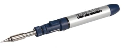 Velleman Soldador de gas butano inalámbrico 3 en 1, con encendido automático y interruptor, llama ajustable hasta 450 °C, autonomía 40 min, ligero 71 g, portátil soplete y soplador de aire caliente