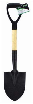 Garden Mile Micro pala a testa rotonda con manico in legno forte durevole attrezzi da giardinaggio all'aperto strumento manuale scavare vanga piantare leggero compatto resistente alle intemperie