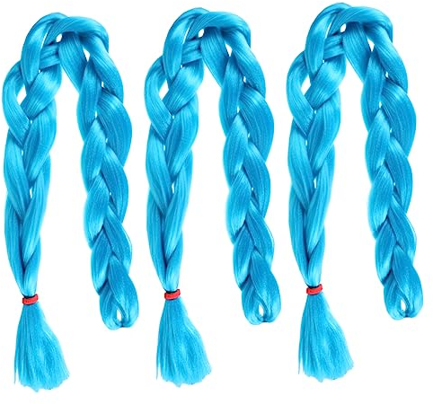 Beaupretty Extensions de Cheveux Tressés en Queue de Cheval Élégantes Extensions de Cheveux Synthétiques 3 Pièces Extensions de Tresses Postiche pour Femmes