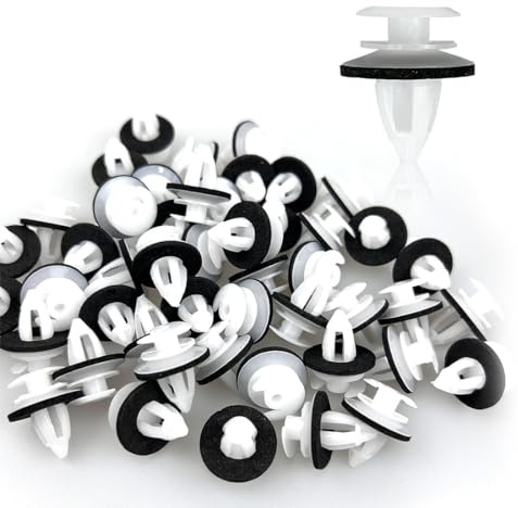 50 Pièces Clips de Fixation de Voiture Clips de Fixation Universels pour Voiture Rivets en Plastique Bandes de Fixation de Corps pour Panneaux de Porte