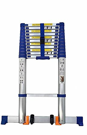 Scala telescopica in lega di alluminio addensata Scale pieghevoli retrattili leggere Struttura della scala a forbice per lavori all'aperto