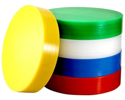 Tabla de cortar redonda de polietileno de grado alimenticio comercial antibacteriana para el hogar, cocina, tabla de cortar de plástico multicapa con placa de carcasa resistente al moho.