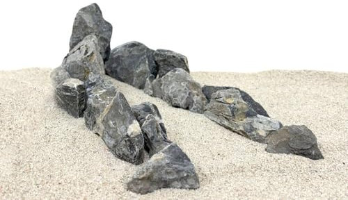 AquaOne Aquarium Deko Mini Landschaft Seiryu Steine Hardscape | Fertiges Layout | Gestein für Aquascaping | Pagode Dekoration Unterwasserlandschaft