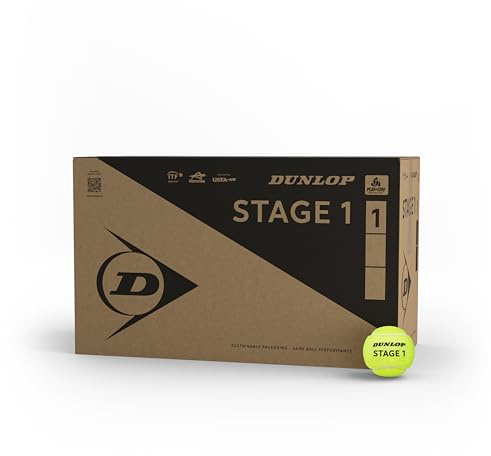 Cubo De 72 Bolas Dunlop Stage 1 Green 72box