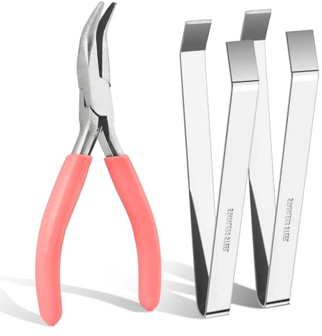 Lot de 2 pinces à arêtes de poisson en acier inoxydable - Pince à ébavurer professionnelle pour cuisiniers - Outils de coupe à arêtes de poisson - Pour tous les types de poissons