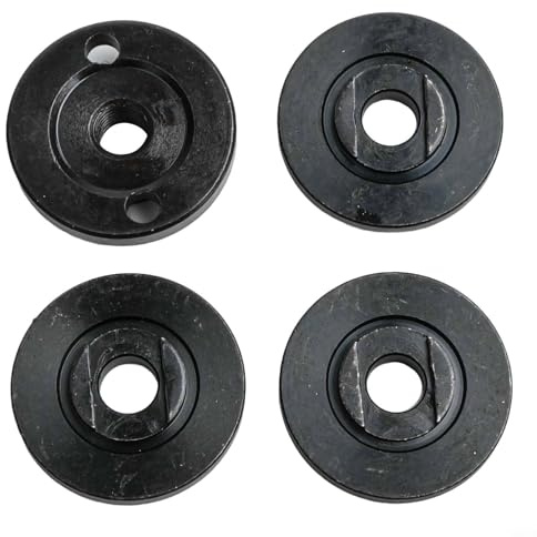 Oniissy Juego de tuercas hexagonales M10 de brida exterior con placa de prensa de 20 mm, 22 mm, 22,2 mm, adaptador de disco de corte de metal para amoladoras de 100 mm, construcción de metal de larga