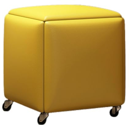 Generico Sgabello impilabile for divano, poggiapiedi, sgabello da toeletta, sedia a cubo con poggiapiedi 5 in 1, for camera da letto, sala da pranzo(Color 2,45x45cm)