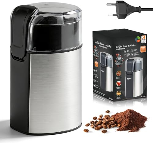 Molinillo De Café Eléctrico: Molino Café, Con Cuchilla De Acero Inoxidable, Fácil De Usar Y Limpiar, Molinillo Multifunción Ideal Para Café, Especias O Frutos Secos