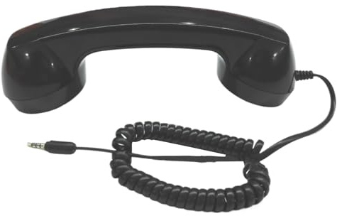 Genérico Auricular Retro para Teléfonos Móviles | Adaptador para Teléfono Fijo,Receptor para Teléfono Móvil,para Decoración Nostálgica En El Hogar, Fiesta Temática, Teatro Y Lugar De Trabajo