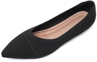 Generisch Scarpe da guida in tinta unita, traspiranti, comode scarpe per il tempo libero per l'estate, suola leggera e flessibile, Nero , 40 EU